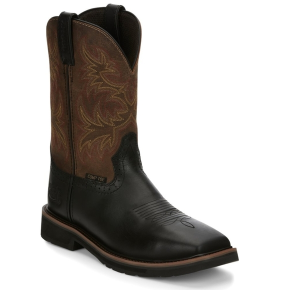 Justin Boots Driller Comp ToeStyle SE4818 Color Black